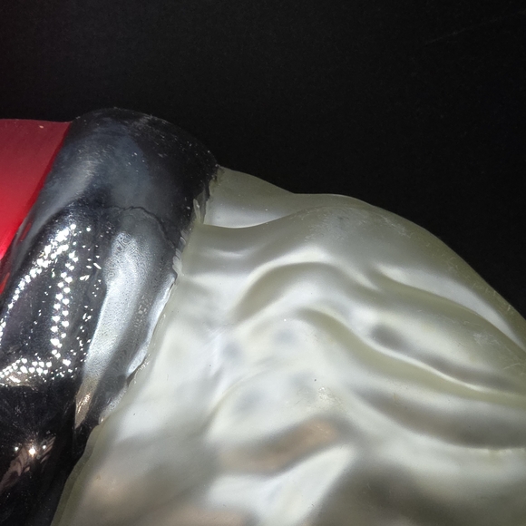 VTG Department 56 Mercury Glass 9" Santa Face Ornament With Box & Tags - Picture 9 of 16